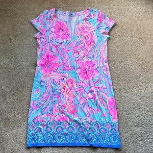 Lilly Pulitzer Pink and Blue Floral Dress